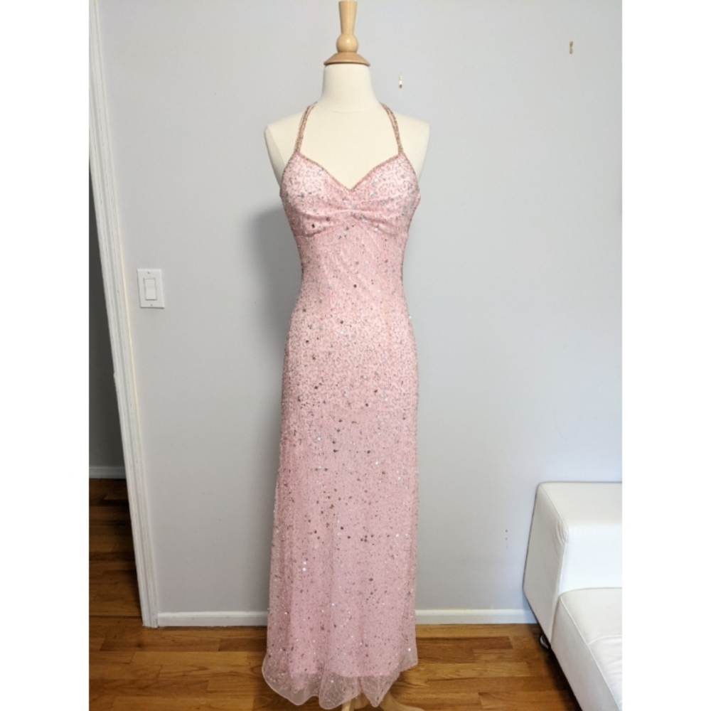 Pink Embellished Gown
